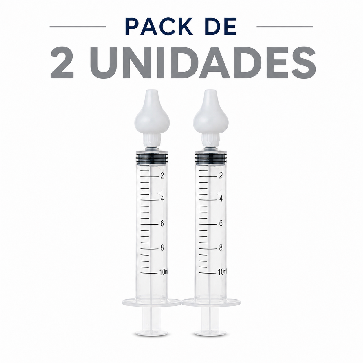 Jeringa Lavado Nasal Bebé 10ml Boquilla Suave Pack 2 | Bluekids  10