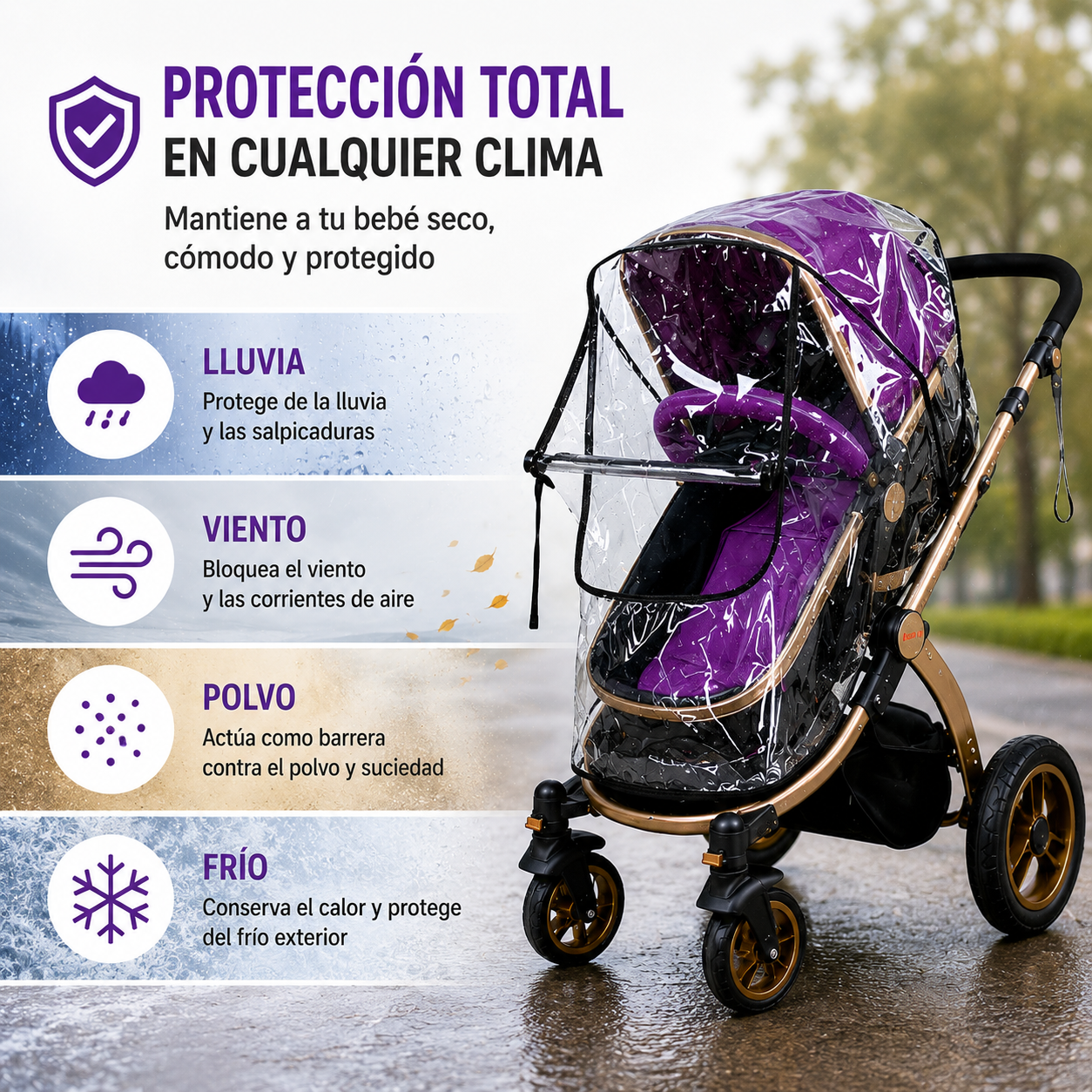 Cubre Coche Impermeable Universal con Ventanilla y Cierre 5