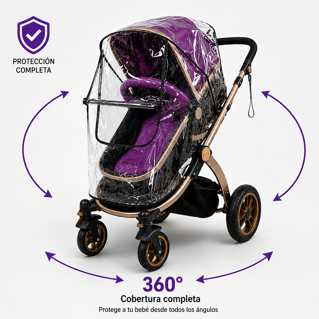 Cubre Coche Impermeable Universal con Ventanilla y Cierre 7