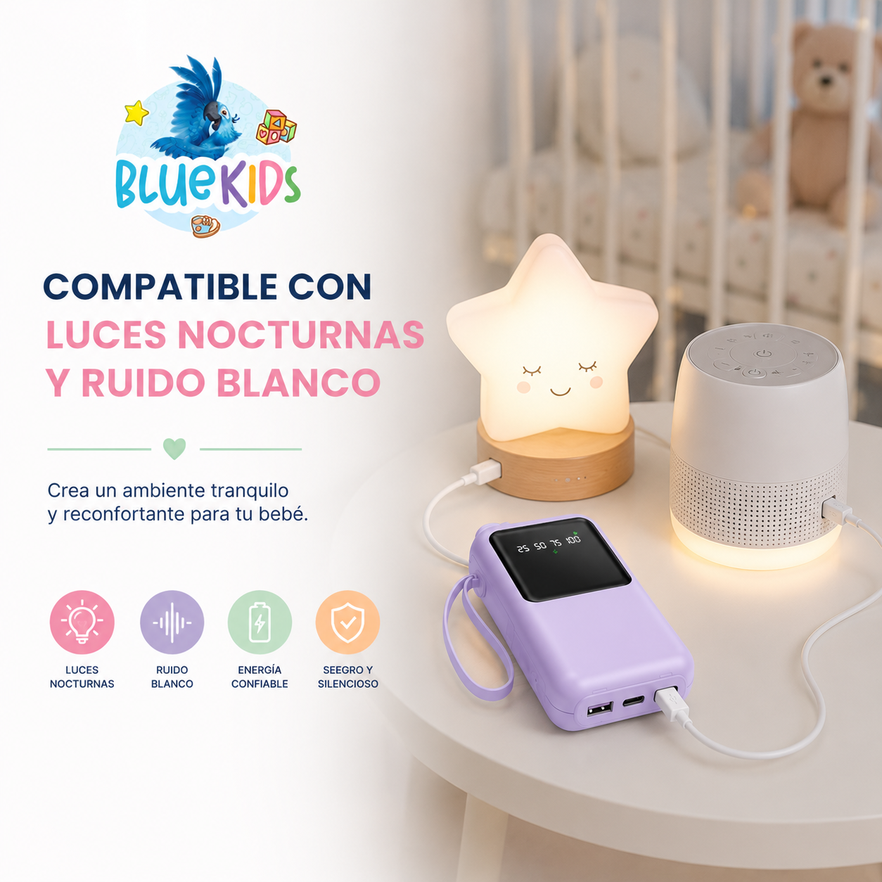 Power Bank 10000mah Carga Rápida Para Extractores de leche portátiles. 6