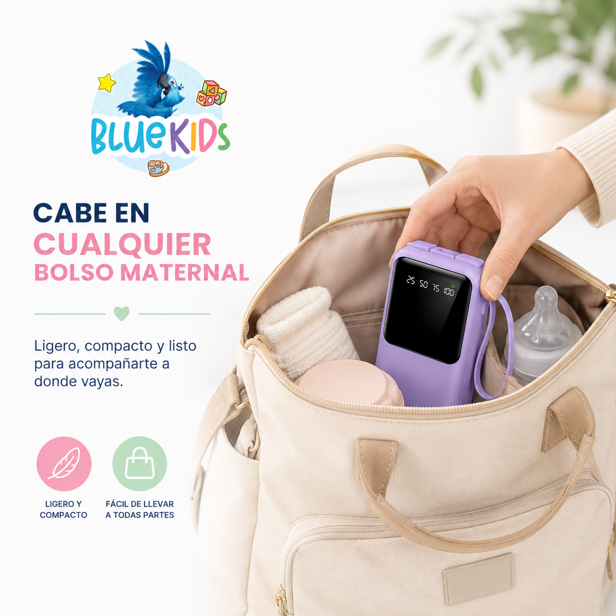 Power Bank 10000mah Carga Rápida Para Extractores de leche portátiles. 8