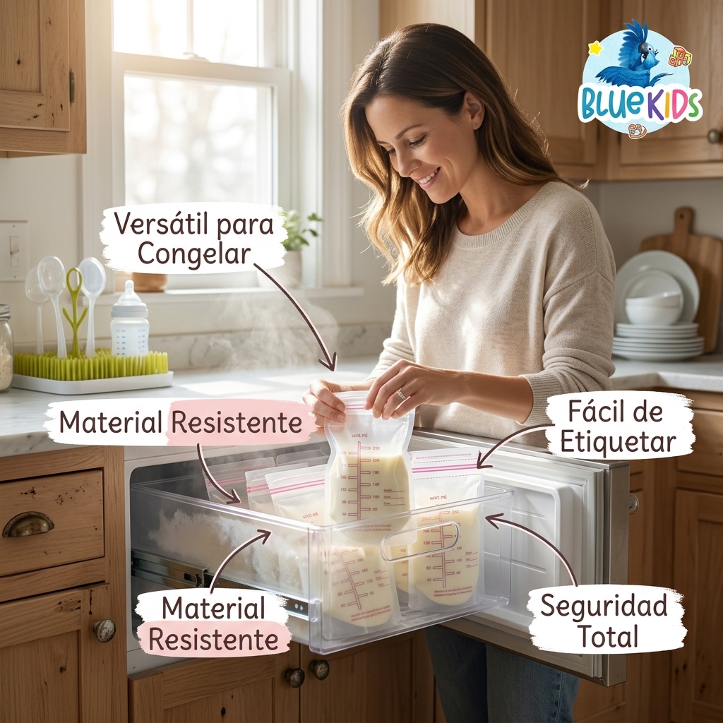Pack 30 Bolsas Para Leche Materna 250ml Doble Cierre BPA 10