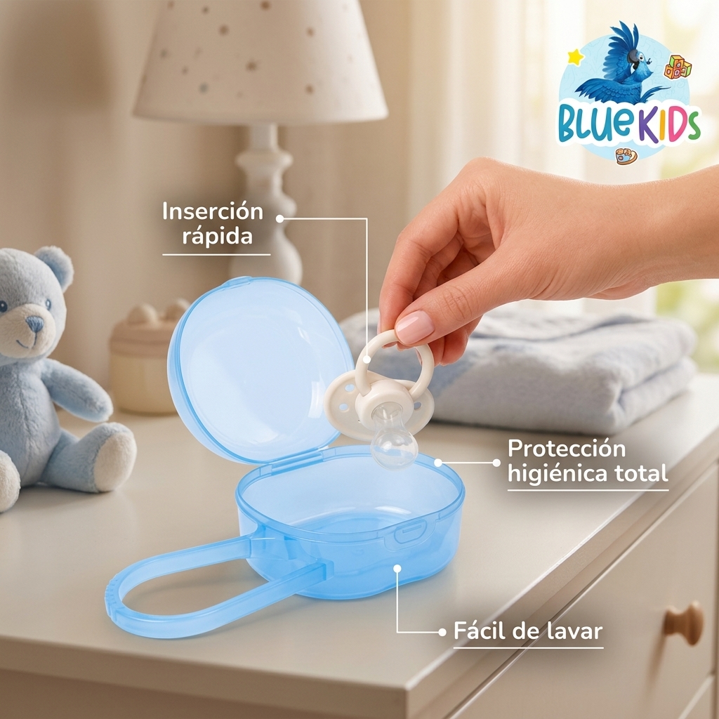 Caja Porta Chupete Bebe Estuche Protector Higienico Libre BPA 5