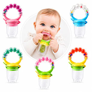 Chupete De Silicona Para Frutas Y Verdura Con Sonajero Bebes