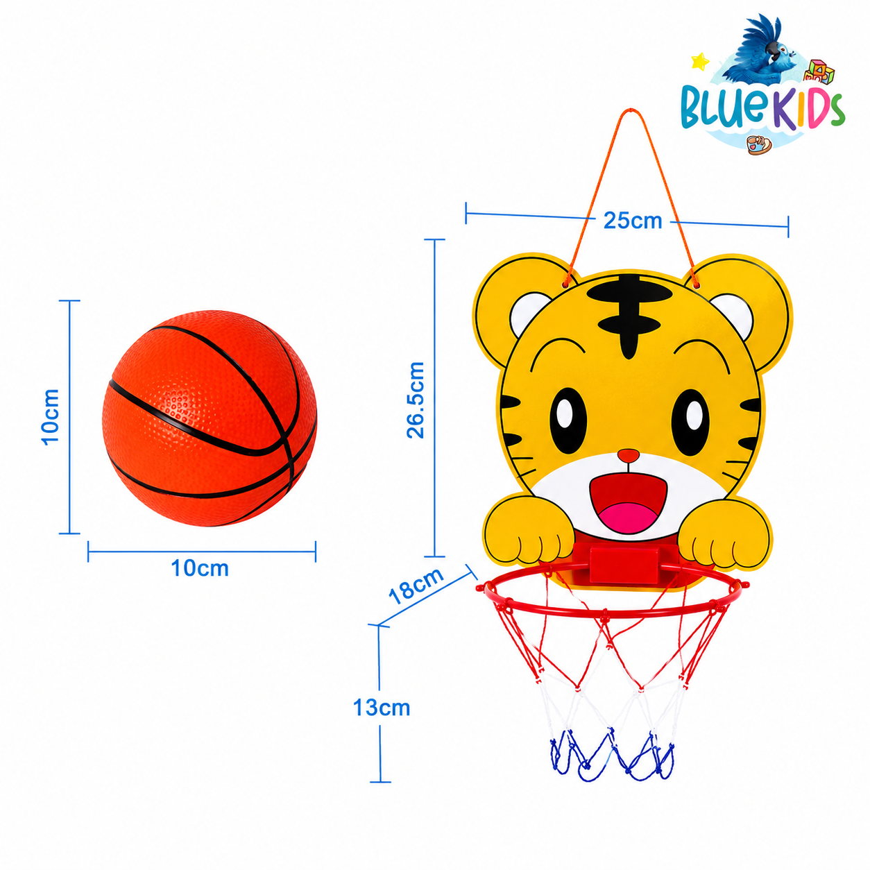 Aro De Basquet Para Niños Con Pelota Y Bomba Infantil Animales 2