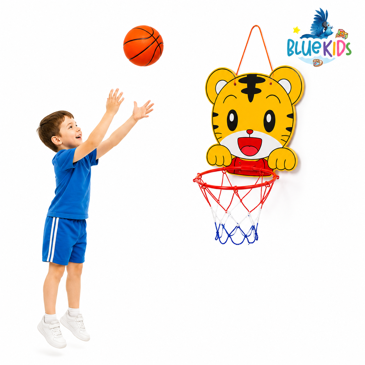 Aro De Basquet Para Niños Con Pelota Y Bomba Infantil Animales 6