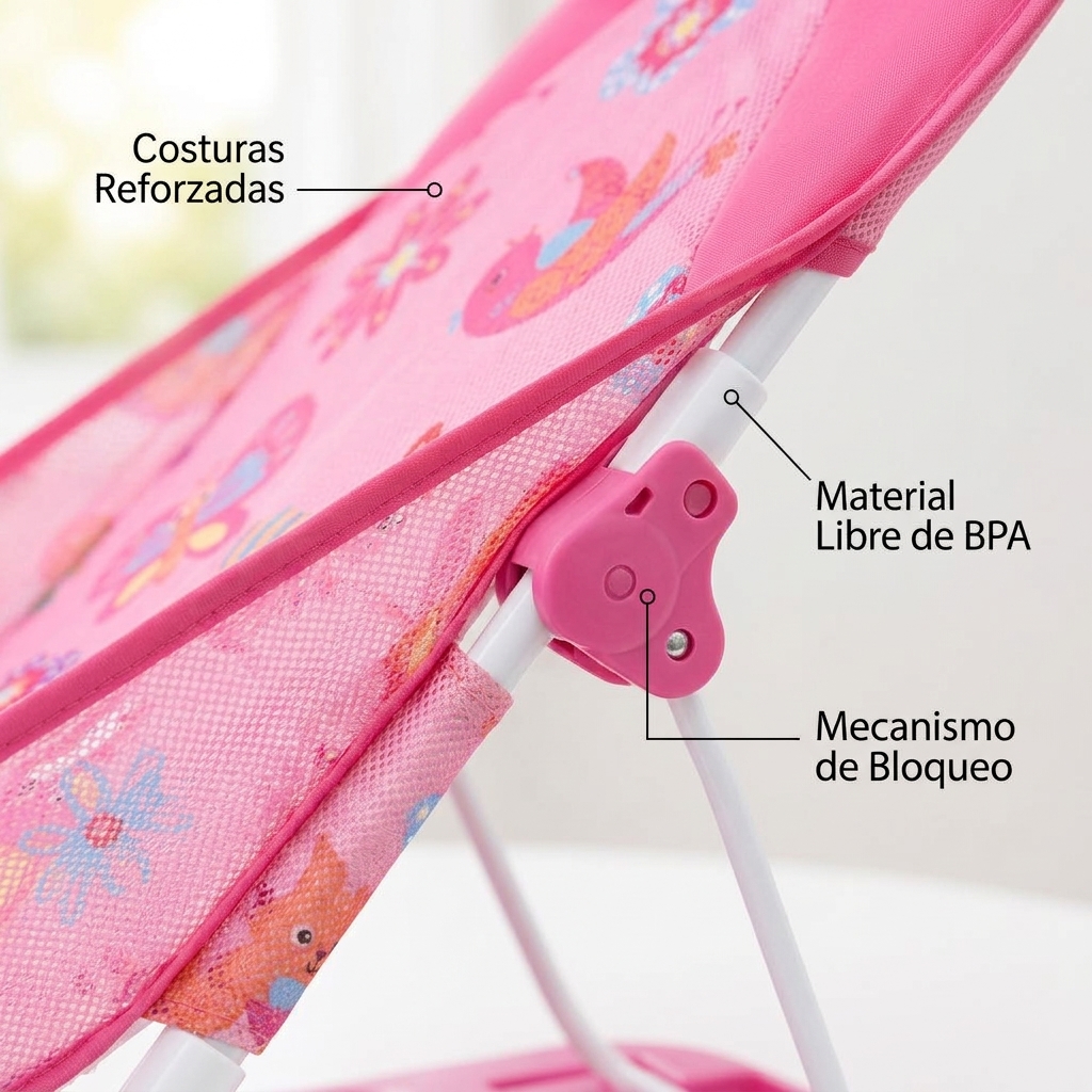 Silla Asiento Baño Bebe Plegable Reclinable Tina Antideslizante 3