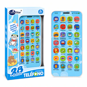Telefono Didactico Infantil Interactivo 28 Botones Luz Sonido Musica USB