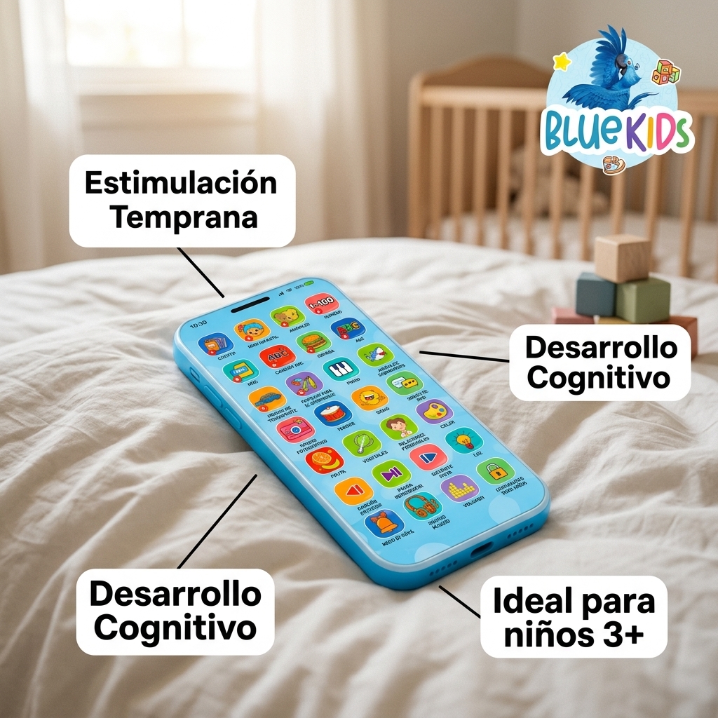 Telefono Didactico Infantil Interactivo 28 Botones Luz Sonido Musica USB 7