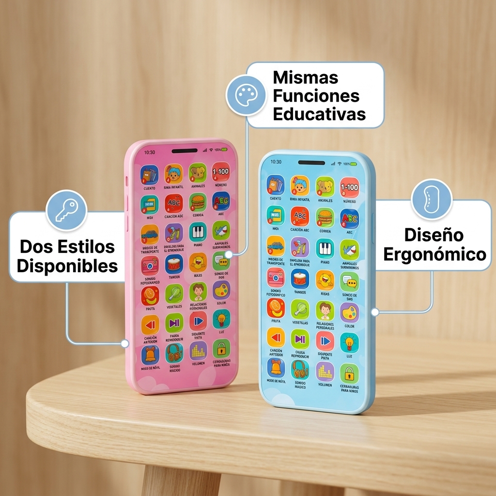 Telefono Didactico Infantil Interactivo 28 Botones Luz Sonido Musica USB 8