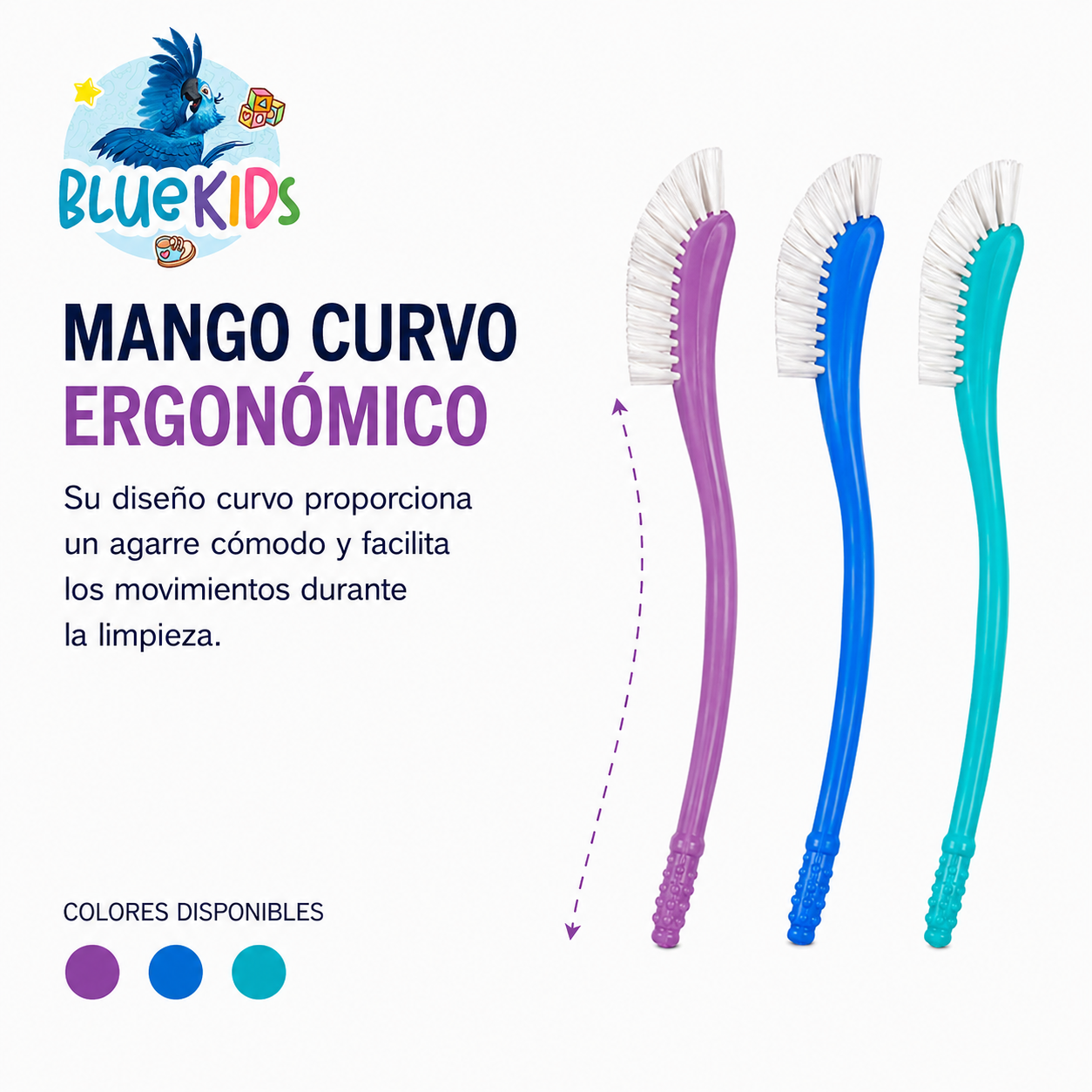 CEPILLO ESCOBILLA LIMPIA MAMADERAS BIBERONES 360 + LIMPIA TETINAS 5