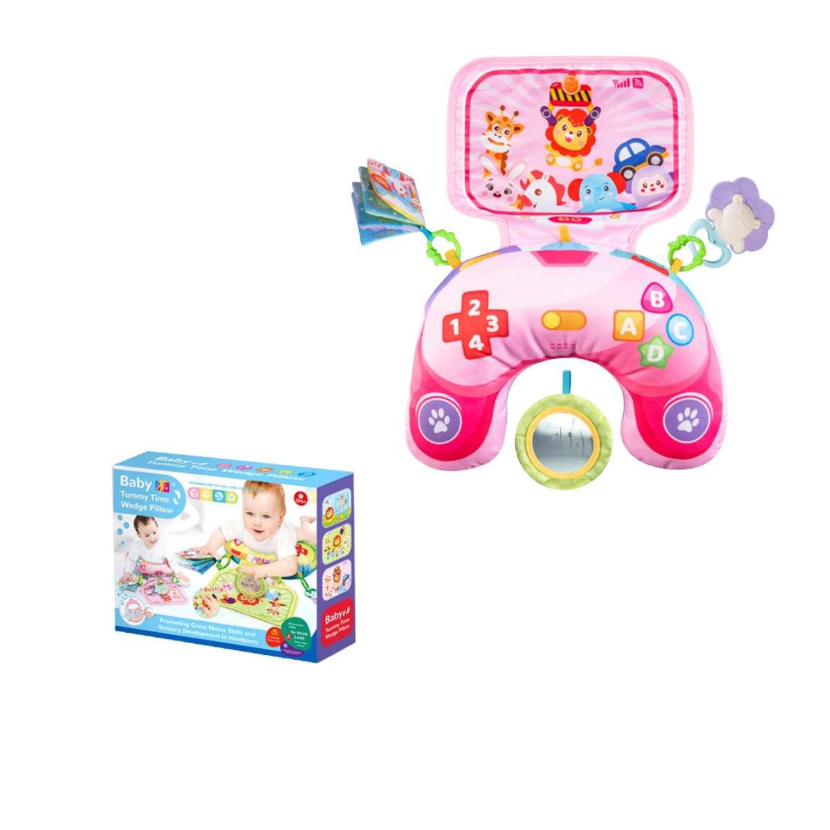 Cojín Tummy Time para Bebé Interactivo y Sensorial 6