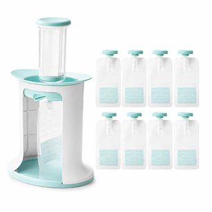 Dispensador de Papillas y Compotas para Bebé + 10 Bolsas