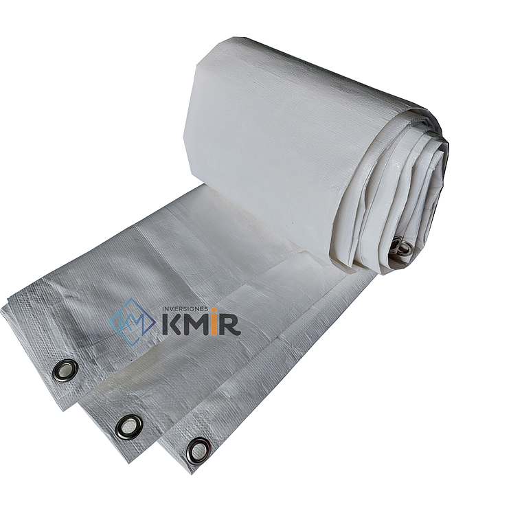 Paredes para toldo Plegable 2x2 con Anillos Metálicos Blanco 2