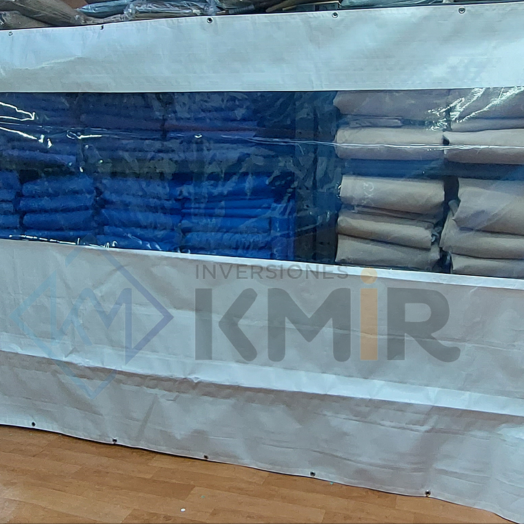 Paredes Transparentes para Toldo 3x3 con Anillos Metálicos 5