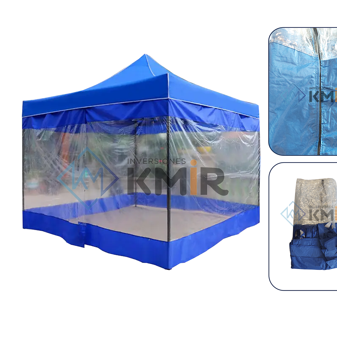 Lateral Transparente para toldo 3x3 Genero (4 paredes)  1