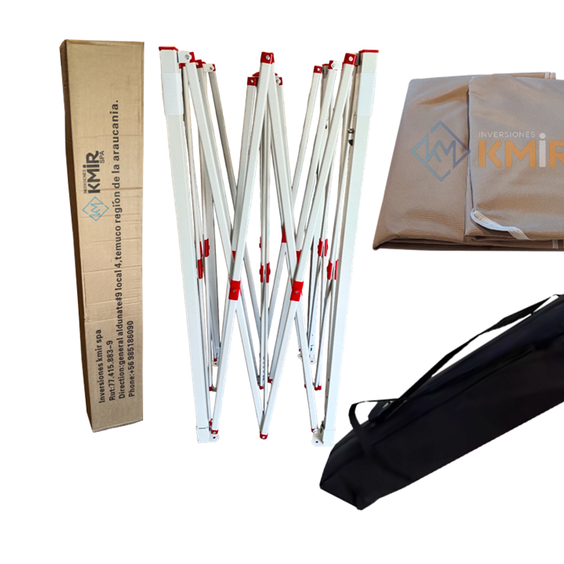 Toldo Americano 3x3 Plegable Beige 1