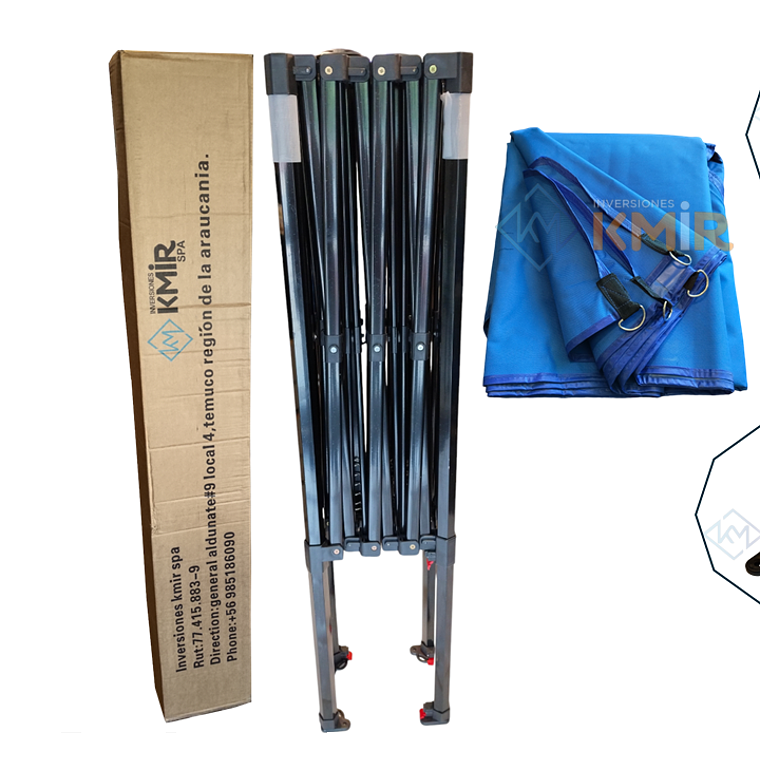 Toldo Americano 2x3 Plegable Azul 1