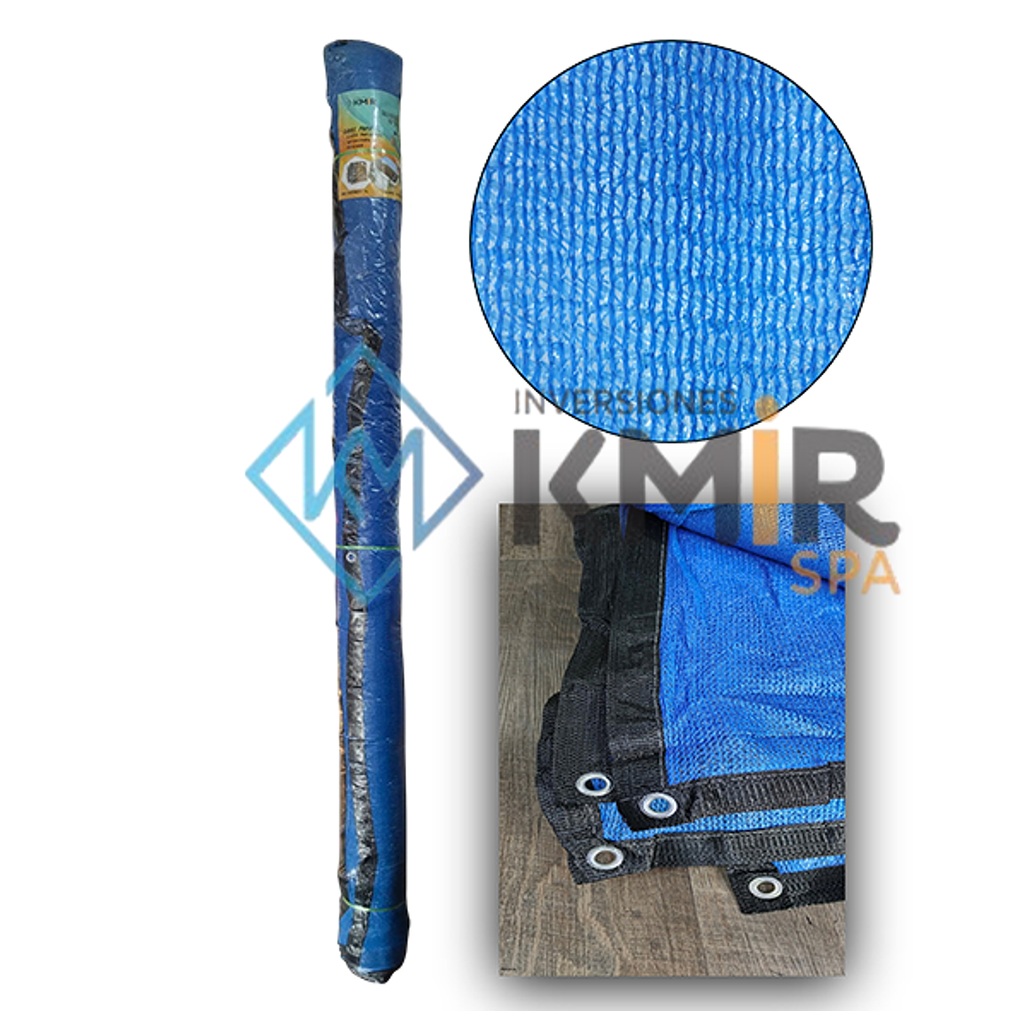 Rollo Malla raschel 80% 2.10x10 mts con ojetillos 2