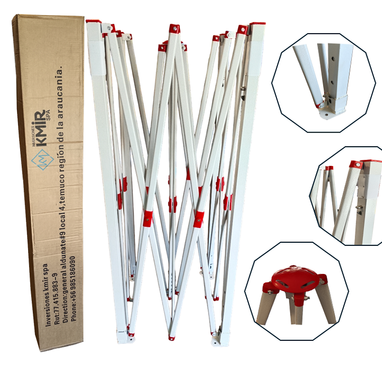 Toldo Americano  3x6 Plegable Azul 1