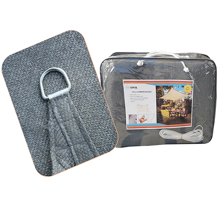 Vela Sombreadora 3x7 HDPE 95% Sombra 5