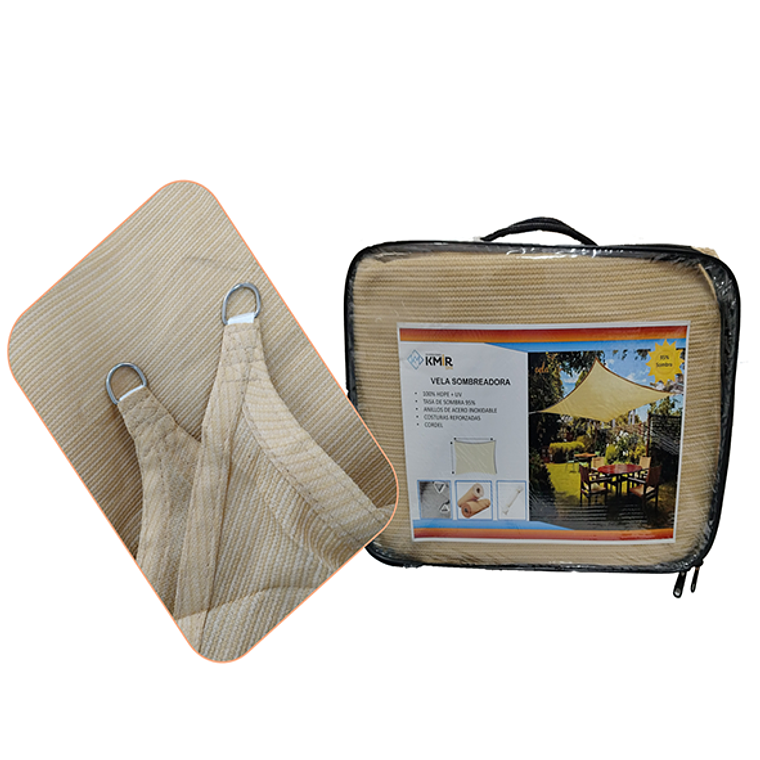 Vela Sombreadora 4x4 HDPE 95% Sombra 1