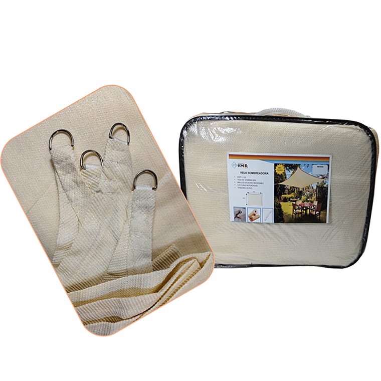 Vela Sombreadora 4x6 HDPE 95% Sombra 3