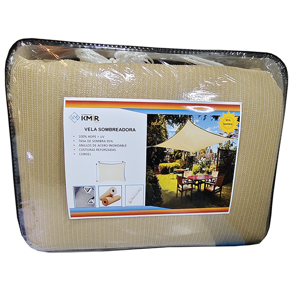 Vela Sombreadora 2x6 HDPE 95% Sombra 1