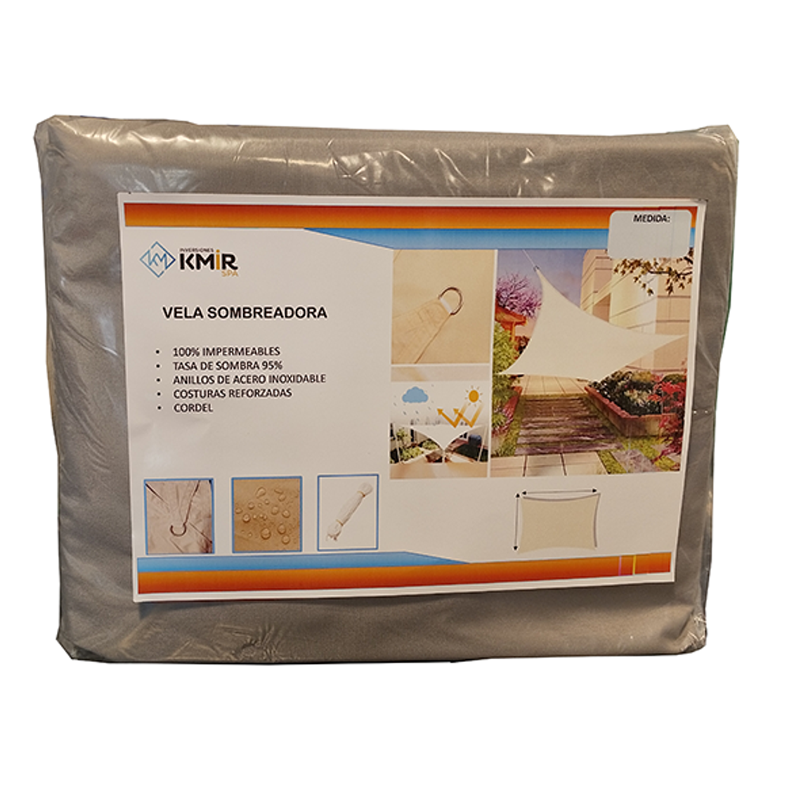Vela Sombreadora Impermeable 3x5 95% de Sombra 1
