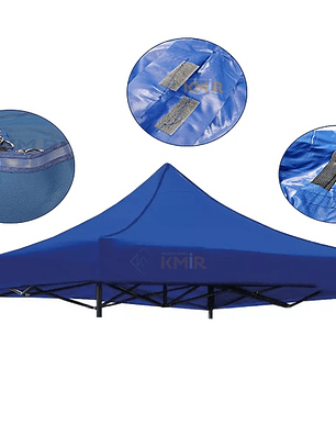 Lona de Repuesto para toldo 3x3 PVC Azul (Premium)