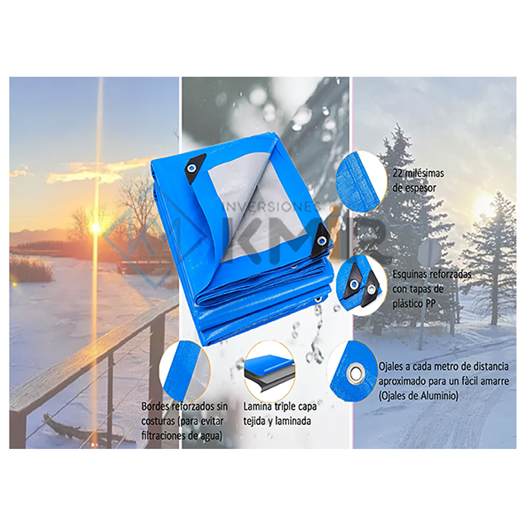 Carpa Impermeable 4x8 220g 5