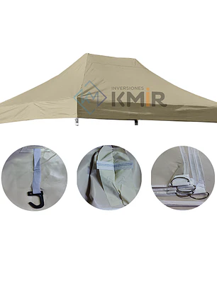 Lona de Repuesto para toldo 2x3 PVC Beige (Premium)