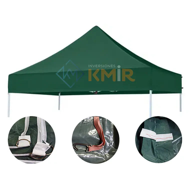 Lona de Repuesto para toldo 3x3 PVC Verde (Premium) 1