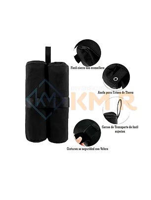 Bolsas de peso DOBLES para Toldos (Pack 4 pcs)