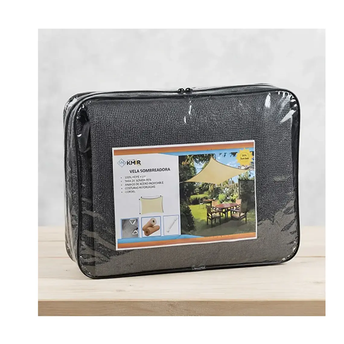 Vela Sombreadora 4x9 HDPE 95% Sombra 4
