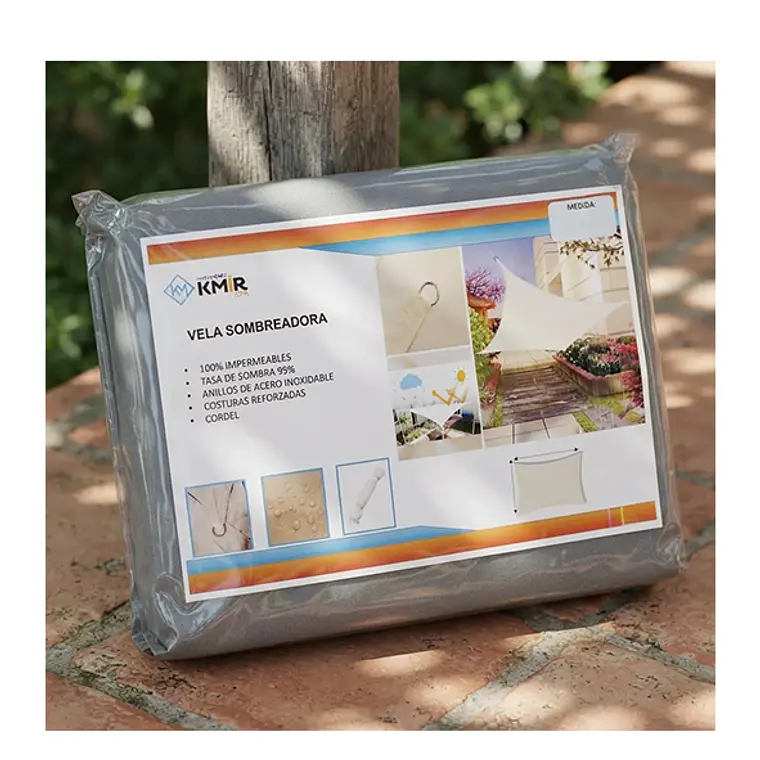 Vela Sombreadora Impermeable 2x4 HDPE 95% Sombra 4