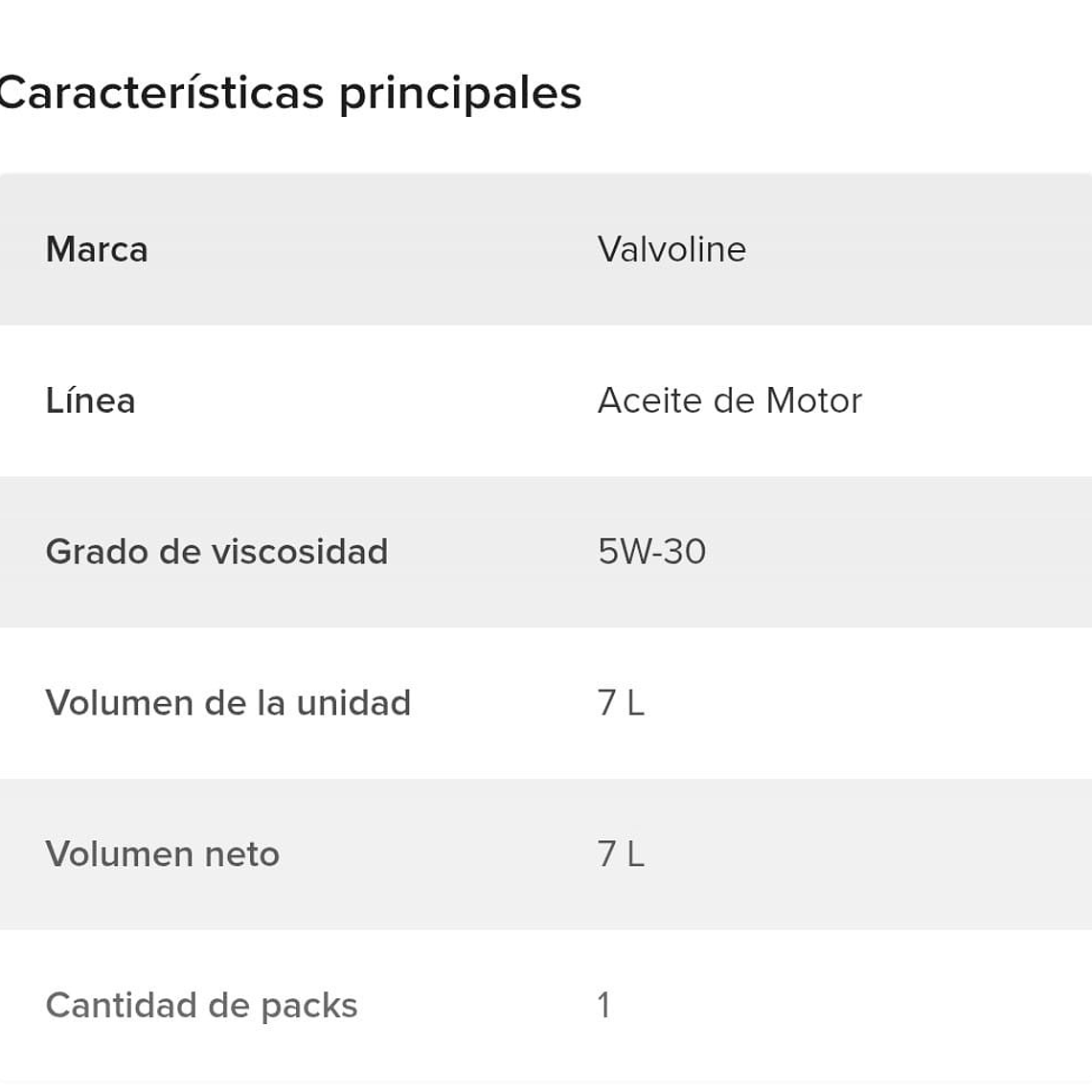 Aceite Valvoline 5w-30 All Climate C2 C3 Mixto 7L Sintetico 2