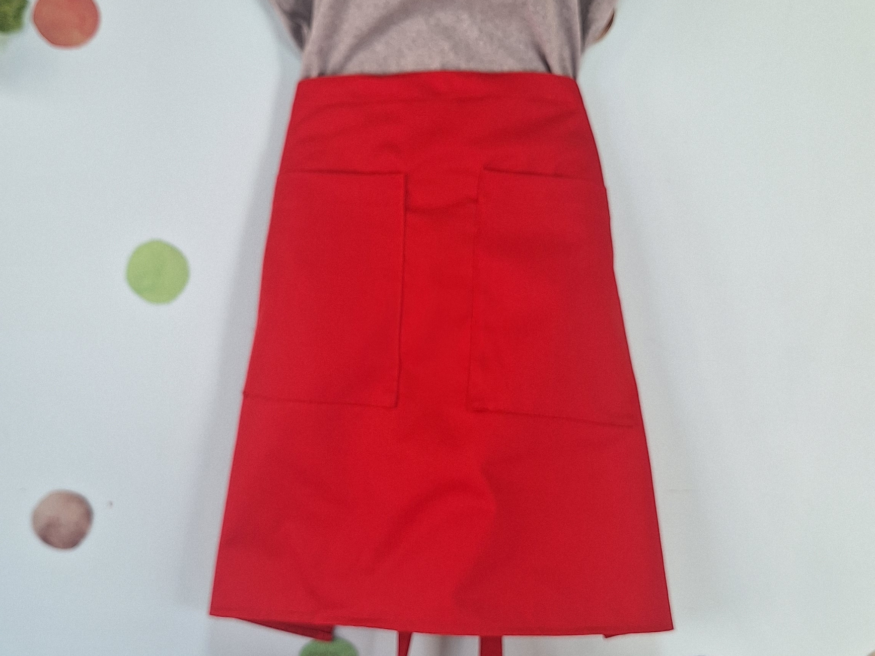 Mandil Clásico Mediano Gabardina 2 bolsillos centrales 20