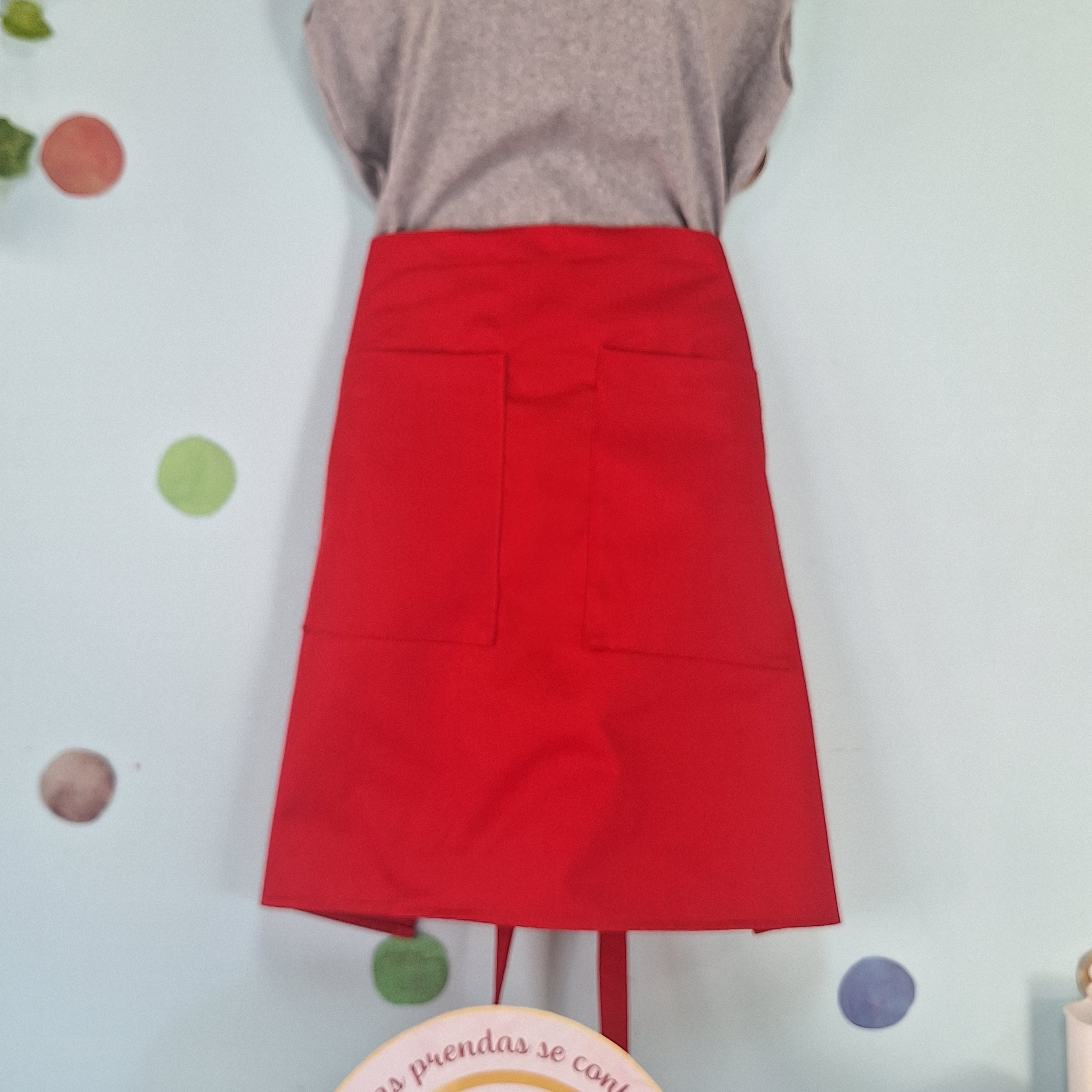 Mandil Clásico Mediano Gabardina 2 bolsillos centrales 20