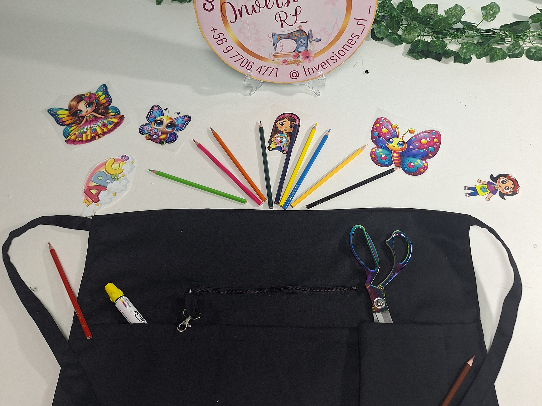 Mandiles Multibolsillos Creativos Rectos 8