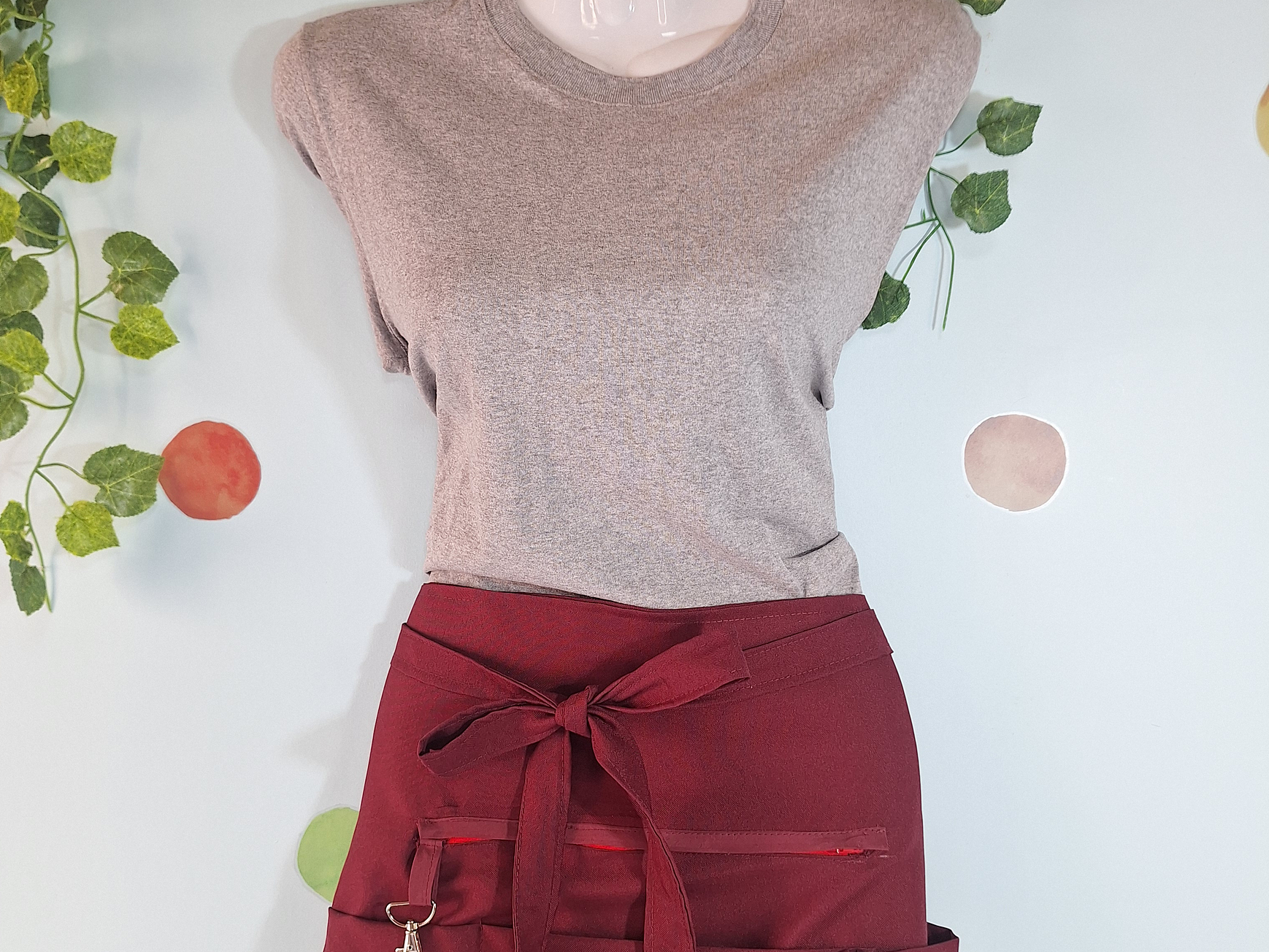 Mandiles Multibolsillos Creativos Rectos 9