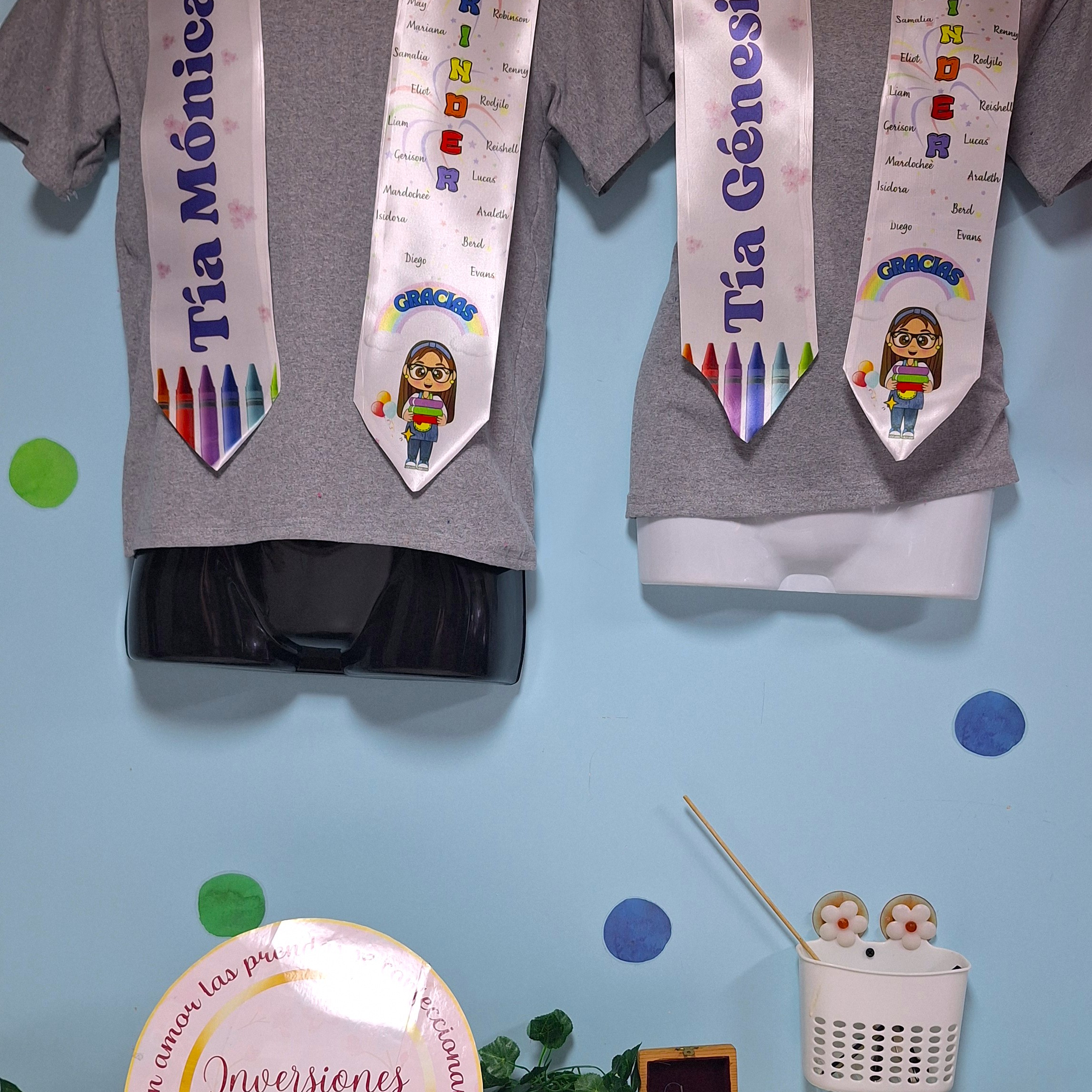 Estolas de graduación jardín Infantil y 1eros básicos 4