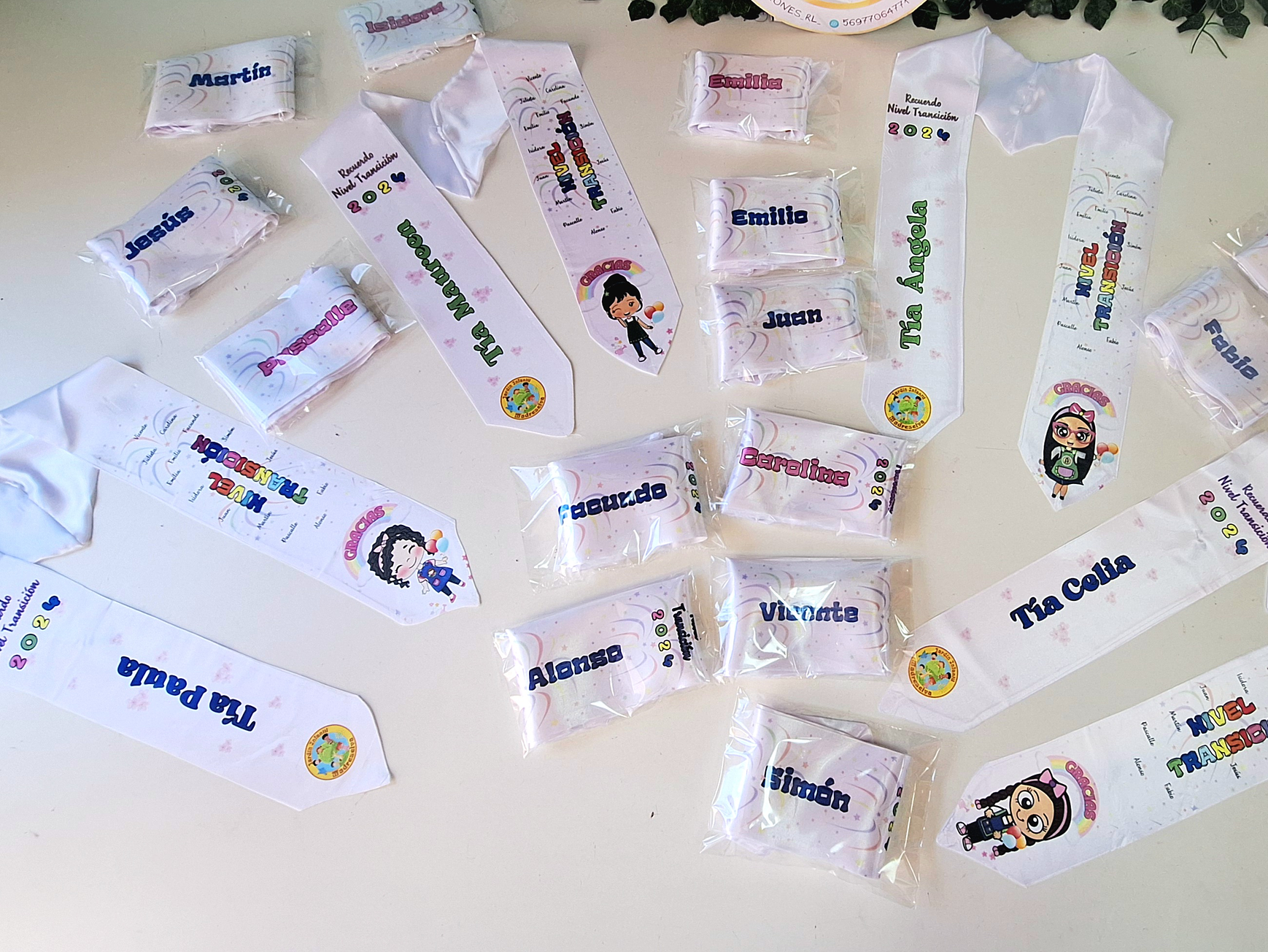 Estolas de graduación jardín Infantil y 1eros básicos 2