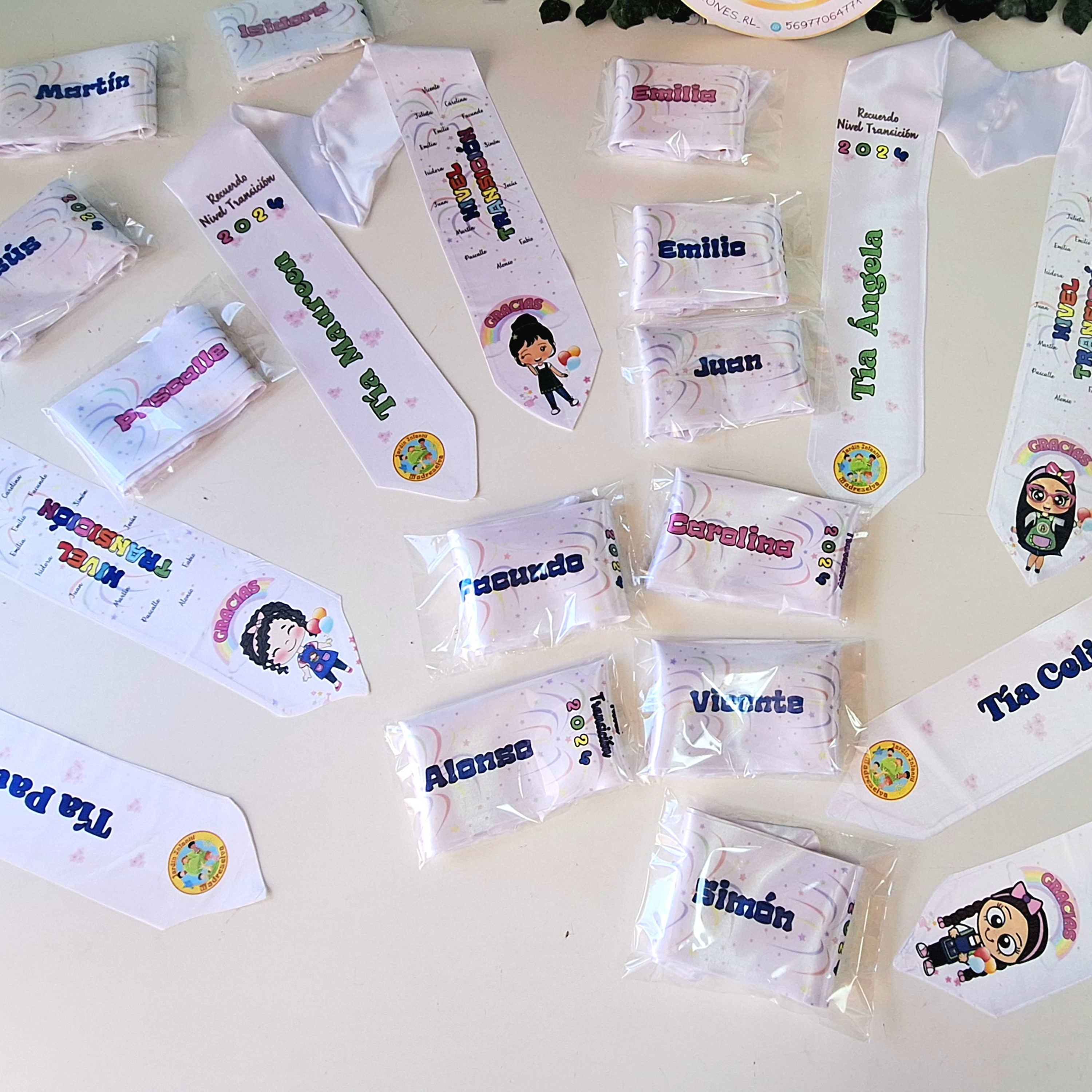 Estolas de graduación jardín Infantil y 1eros básicos 2