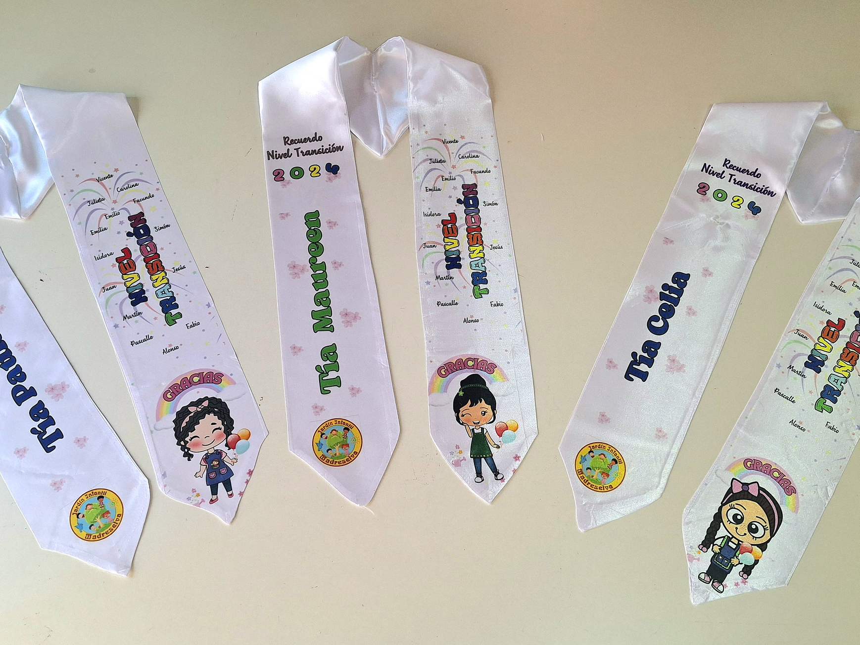 Estolas de graduación jardín Infantil y 1eros básicos 3