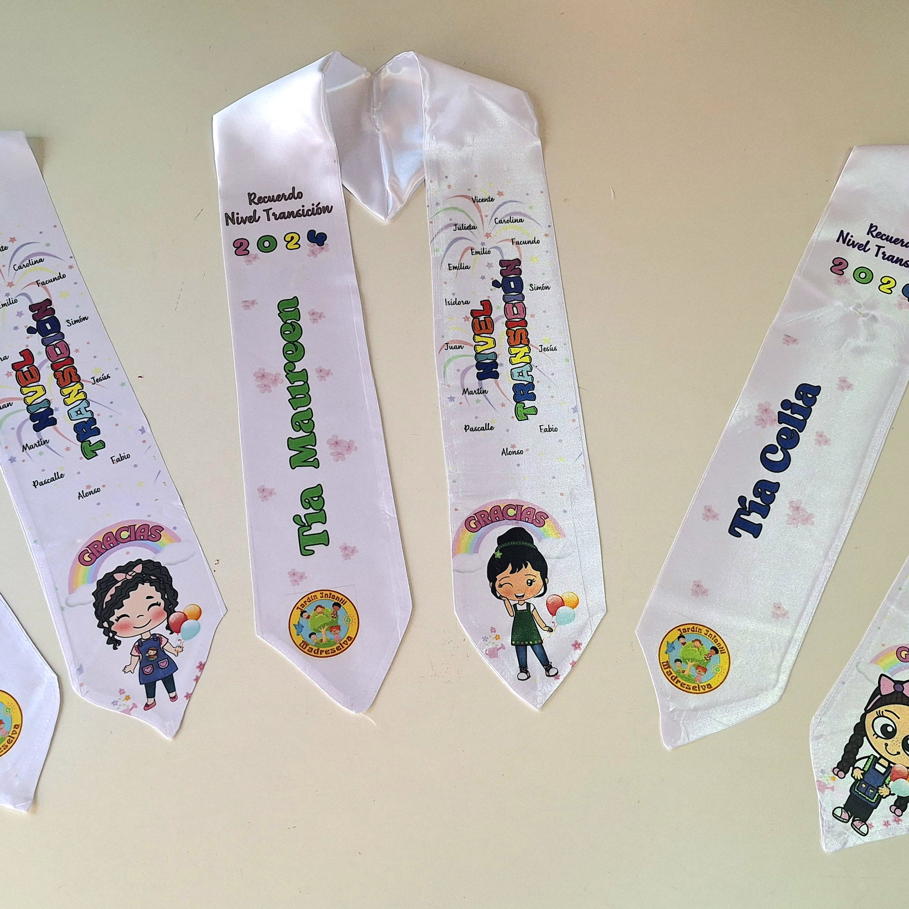 Estolas de graduación jardín Infantil y 1eros básicos 3