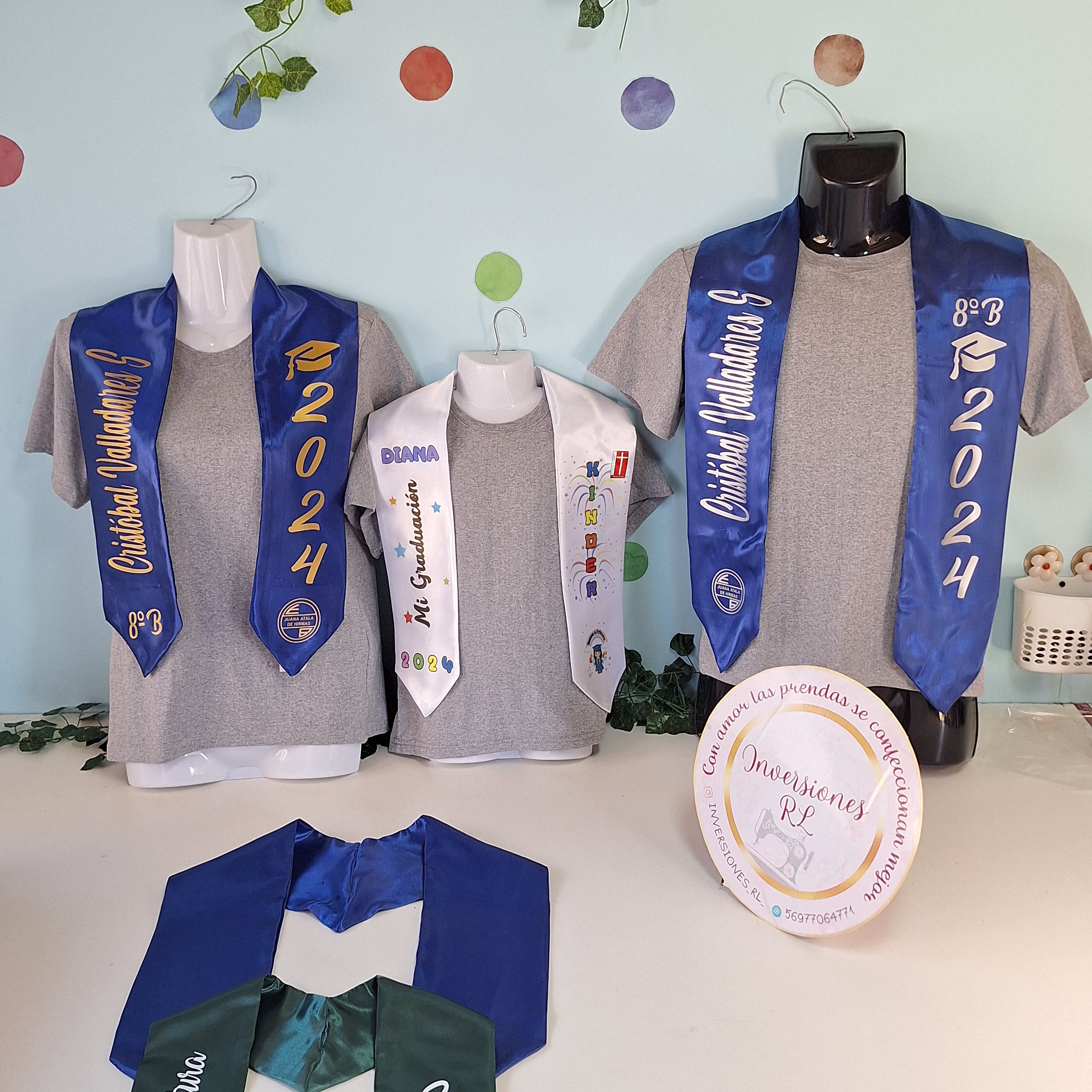 Estolas de graduación 8vo básico y 4to Medio 1