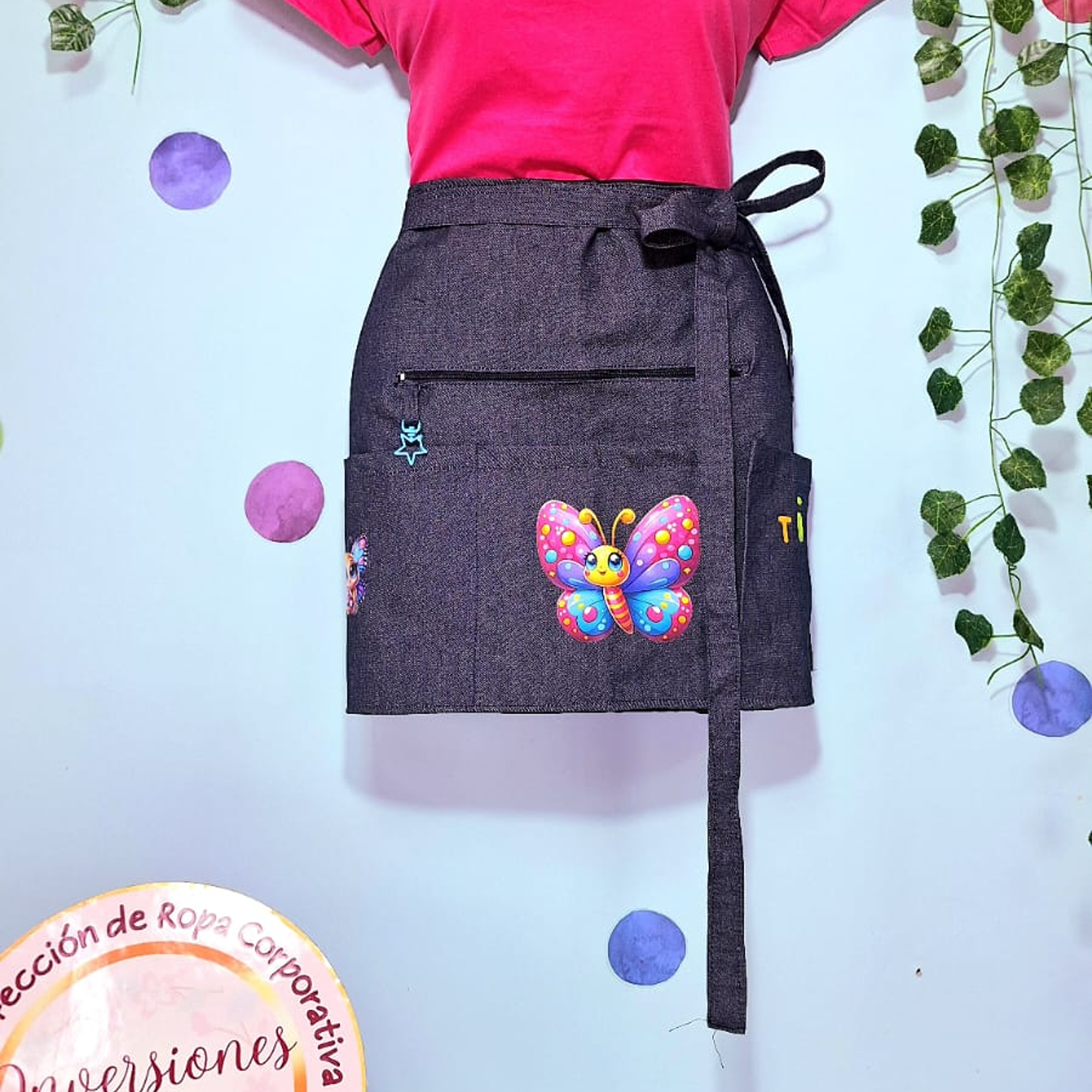 Mandiles Multibolsillos Creativos Rectos 6