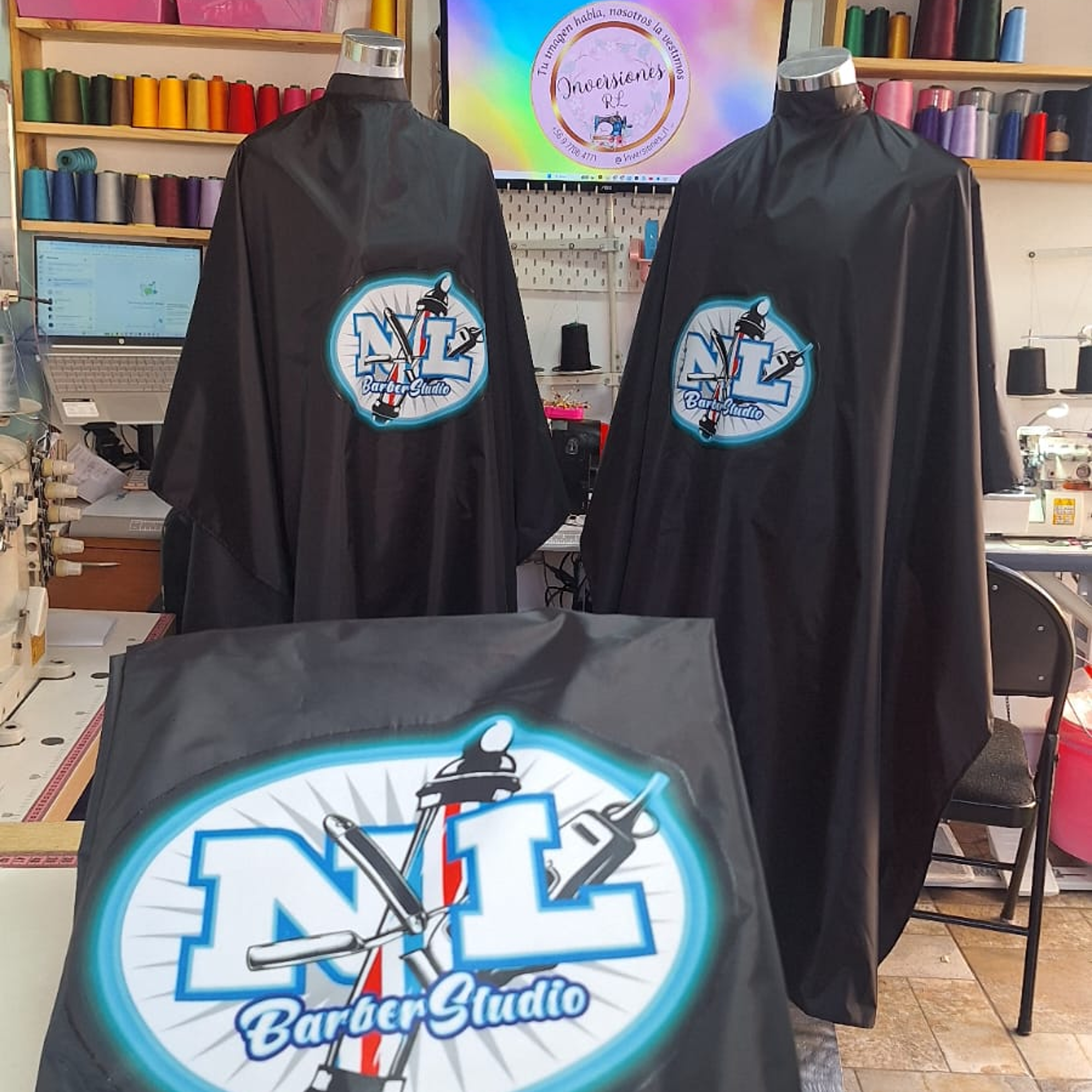 Capas de peluquería antifluidos 9