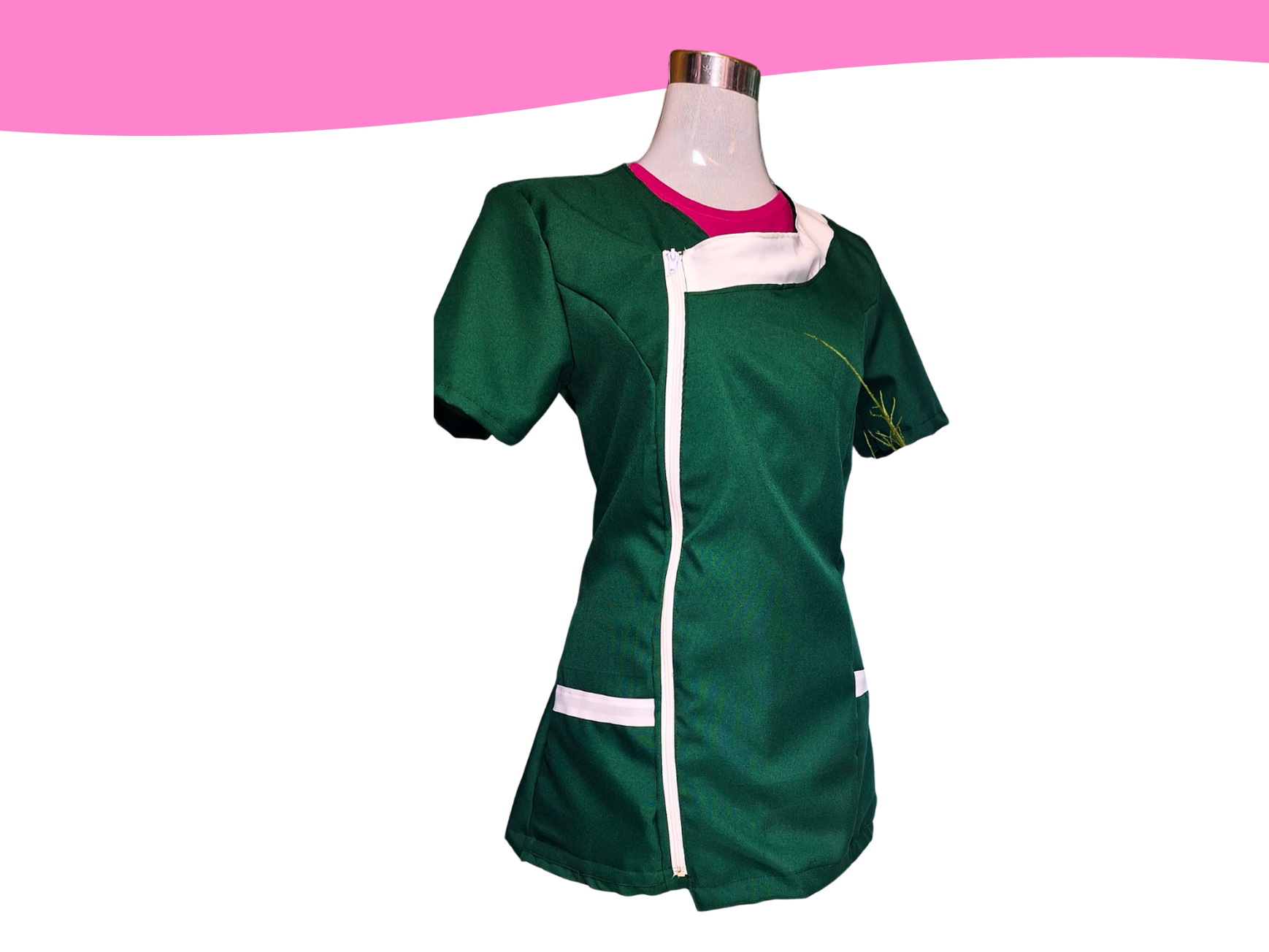 Delantal de educadora manga corta 1